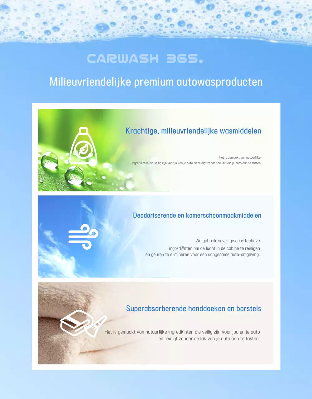 Advertentie voor Blue Modern Car Wash