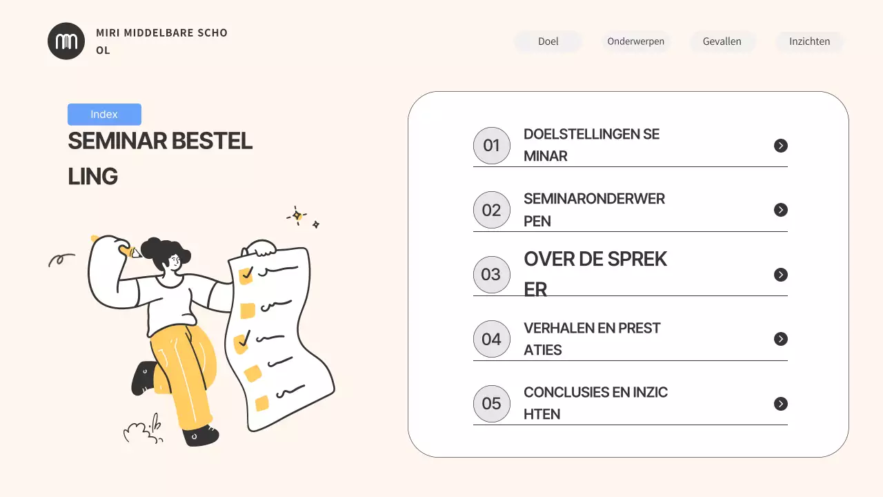 Beige Minimal Education Seminargids