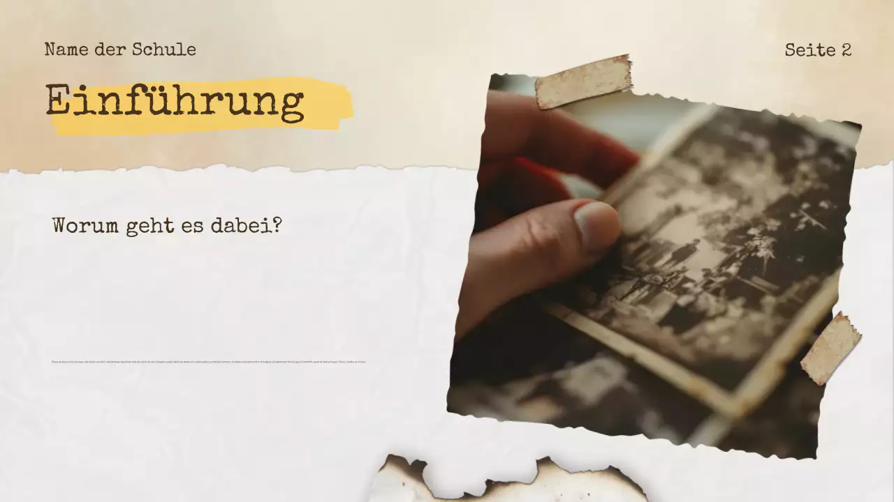 Beige Vintage Geschichte Ankündigung