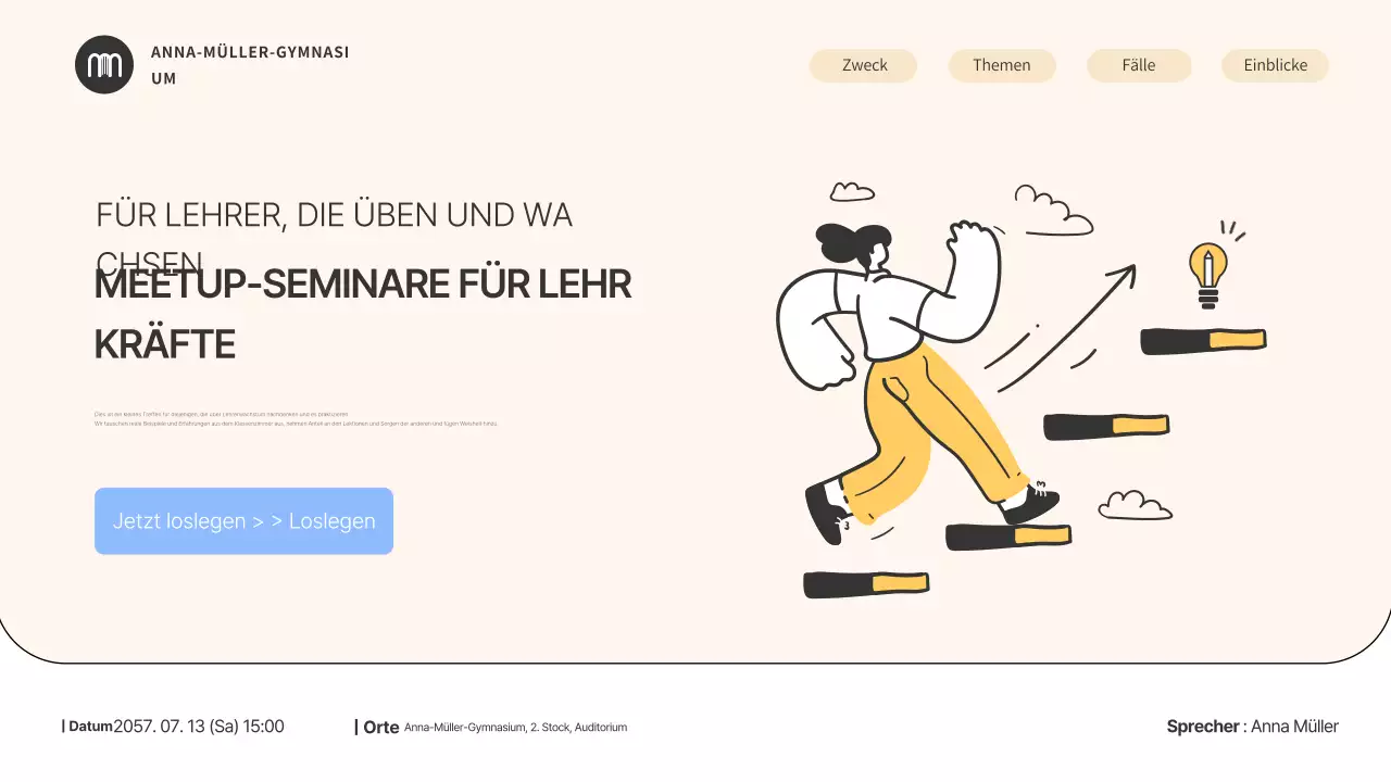 Beige Minimal Education Seminarleitfaden