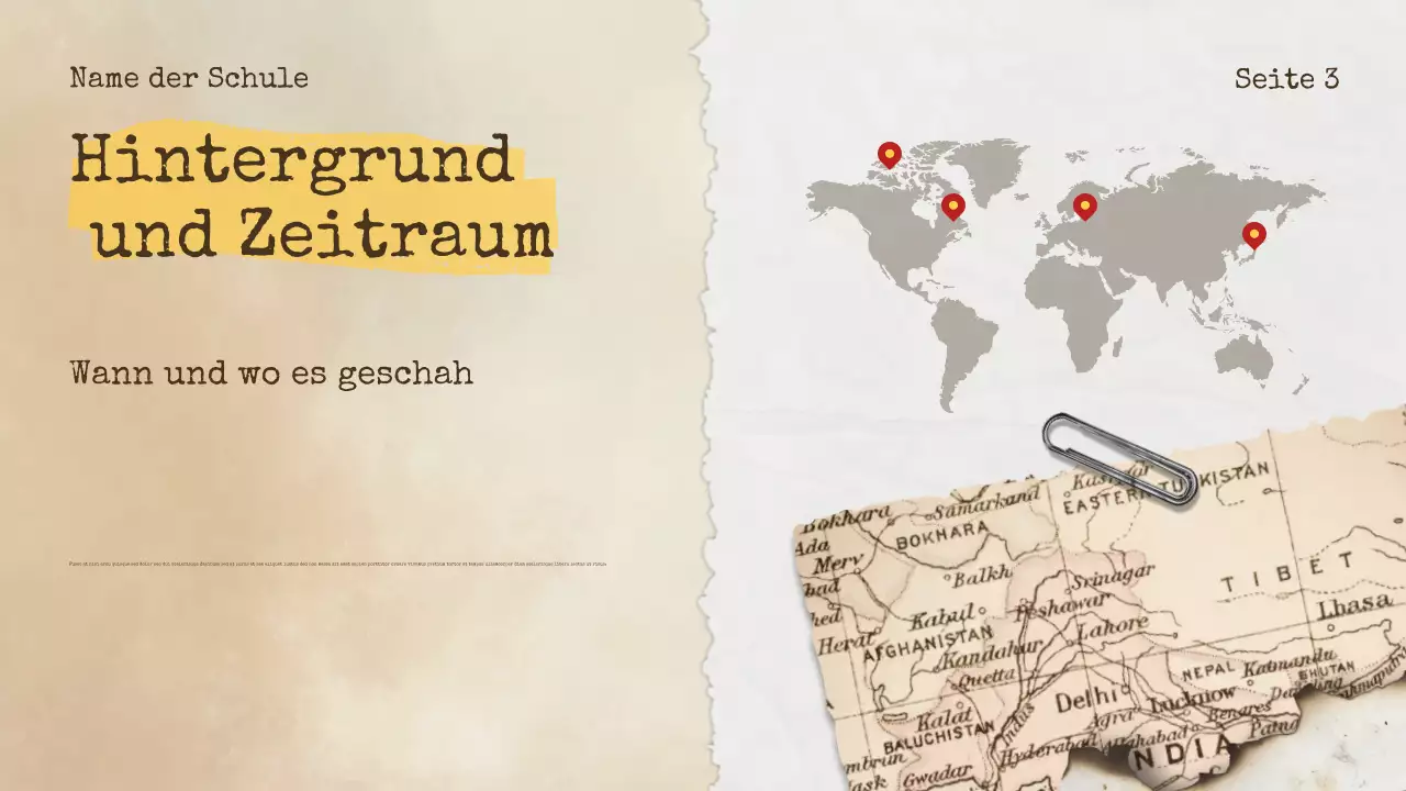 Beige Vintage Geschichte Ankündigung