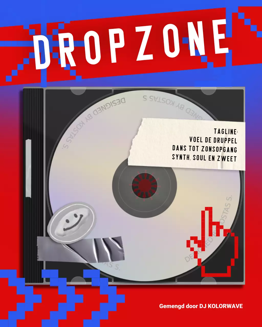 rode retro muziek afspeellijst