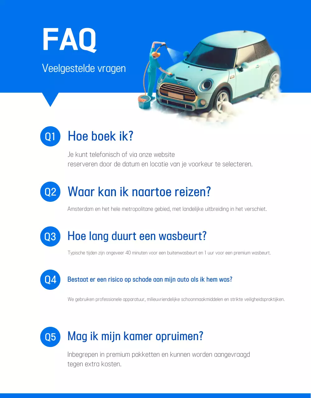 Advertentie voor Blue Modern Car Wash