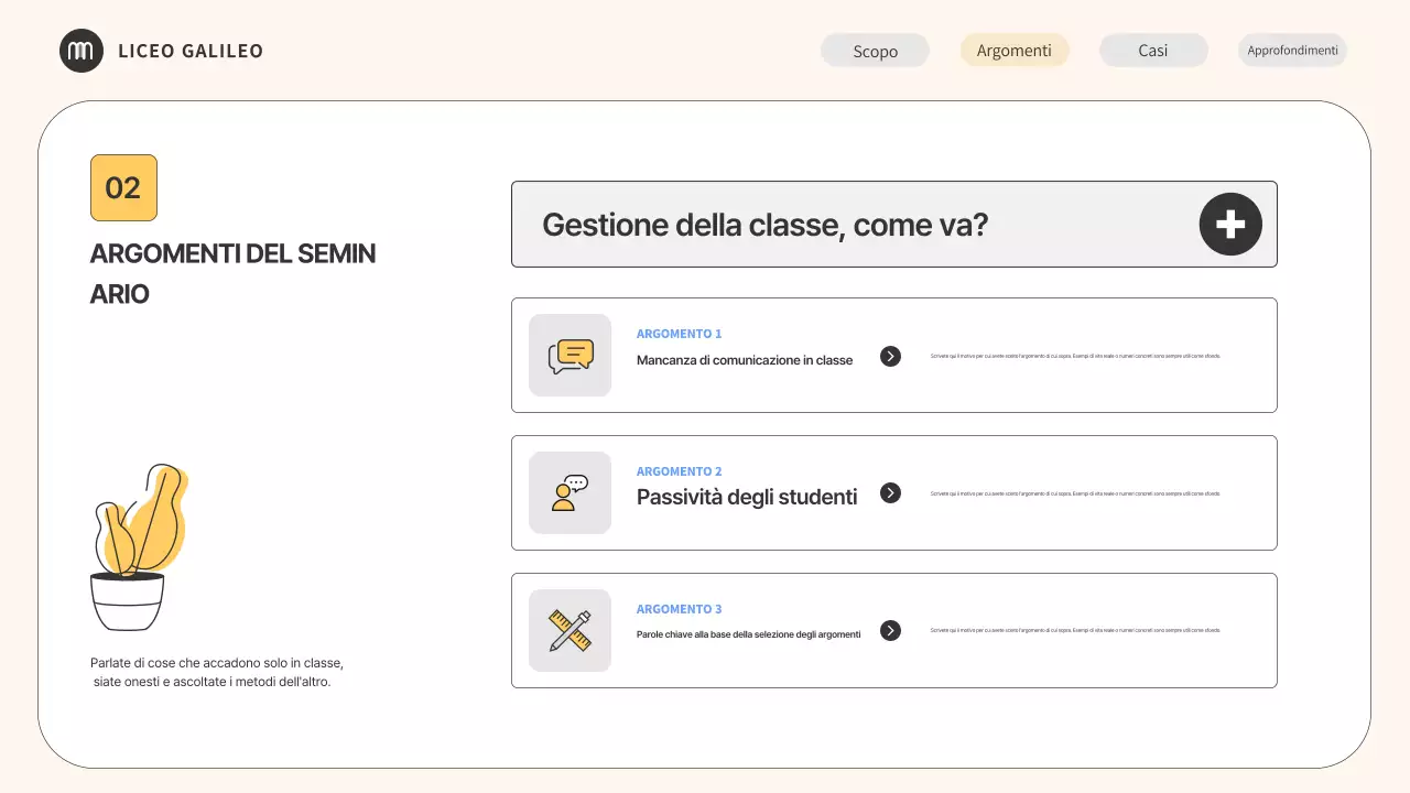 Guida al seminario di Beige Minimal Education