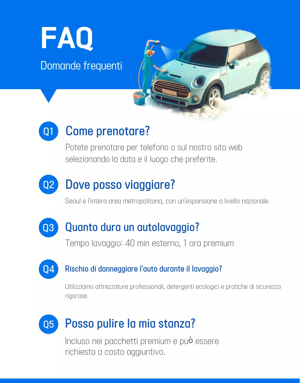 Pubblicità di Blue Modern Car Wash