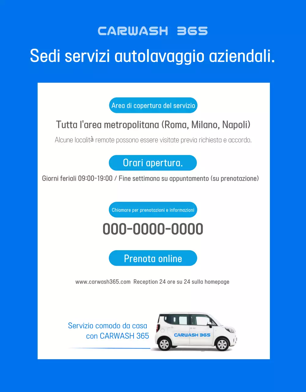 Pubblicità di Blue Modern Car Wash