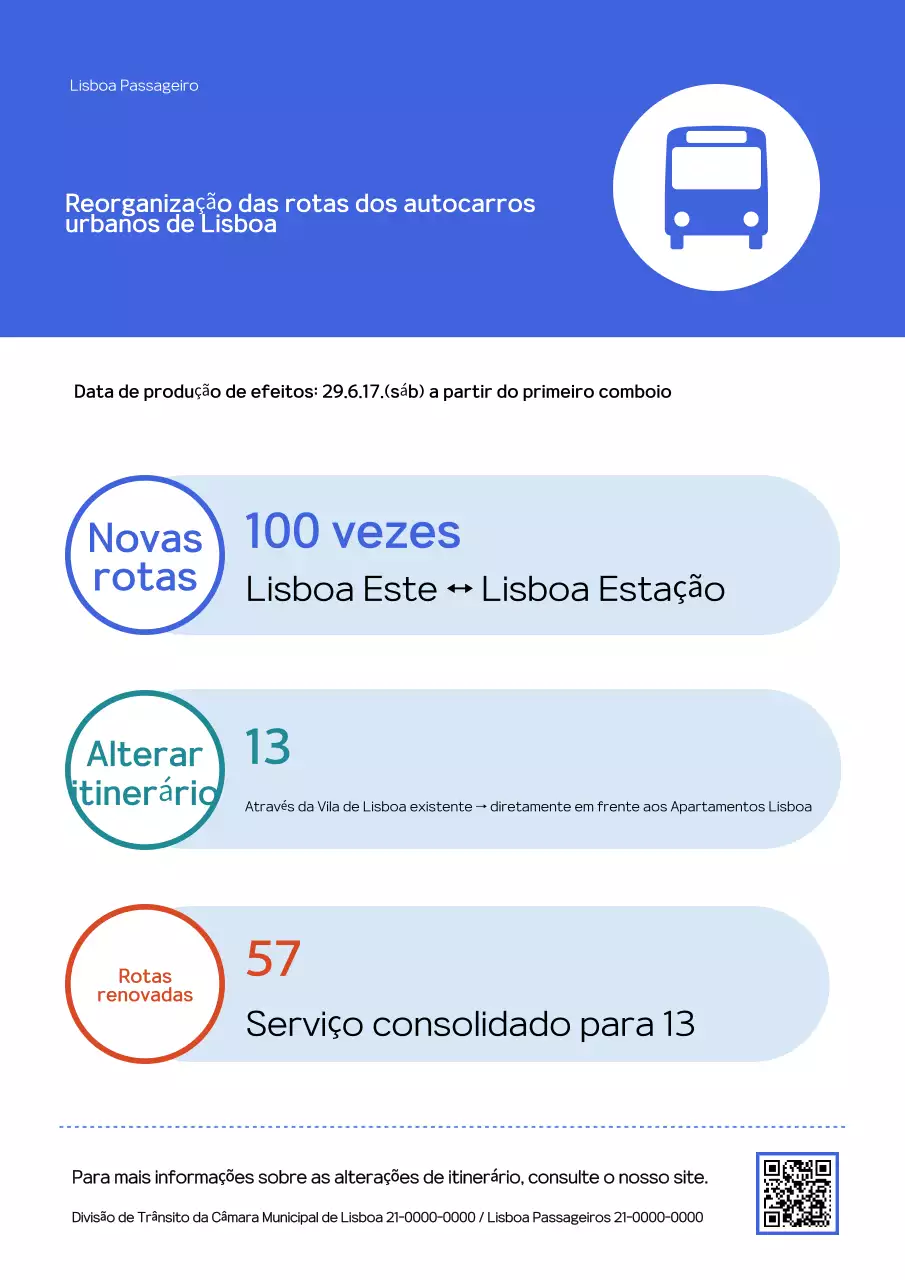 Aviso de informações de trânsito limpo azul