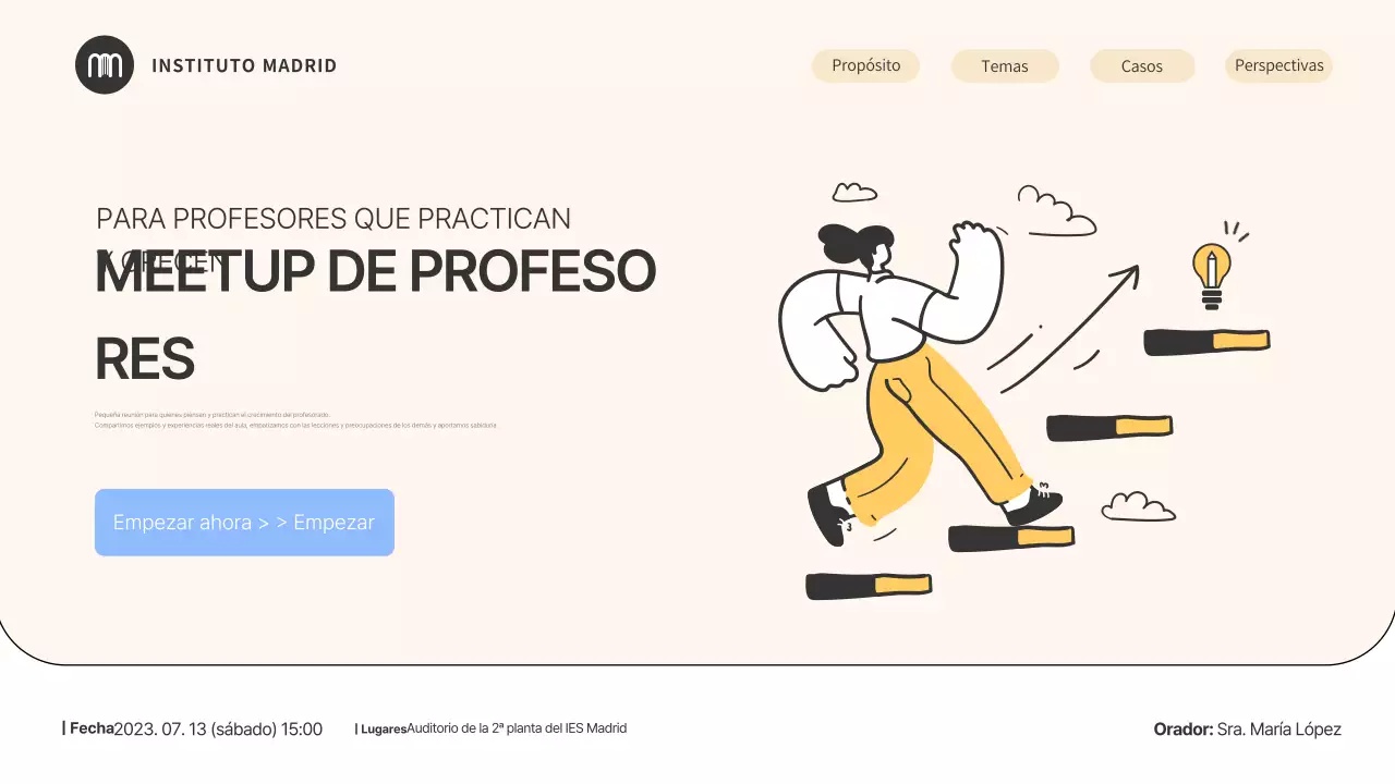 Guía del seminario de educación minimalista en beige