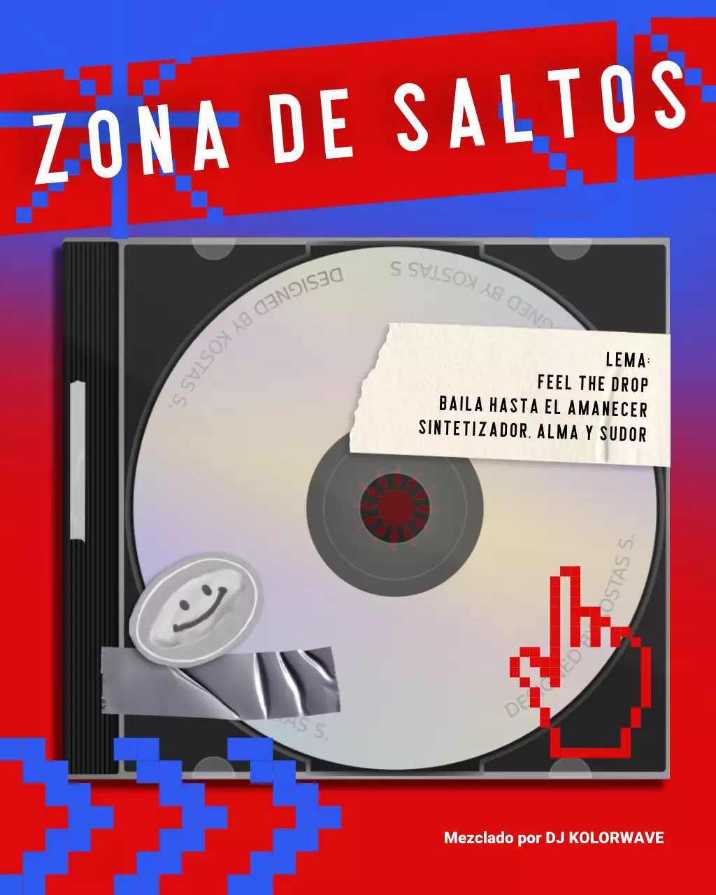 lista de reproducción de música retro roja