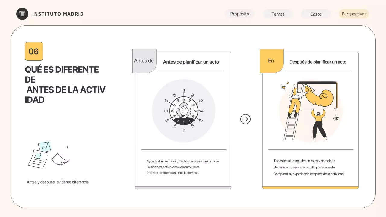 Guía del seminario de educación minimalista en beige