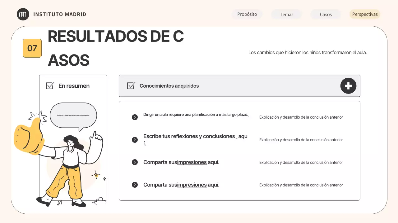 Guía del seminario de educación minimalista en beige