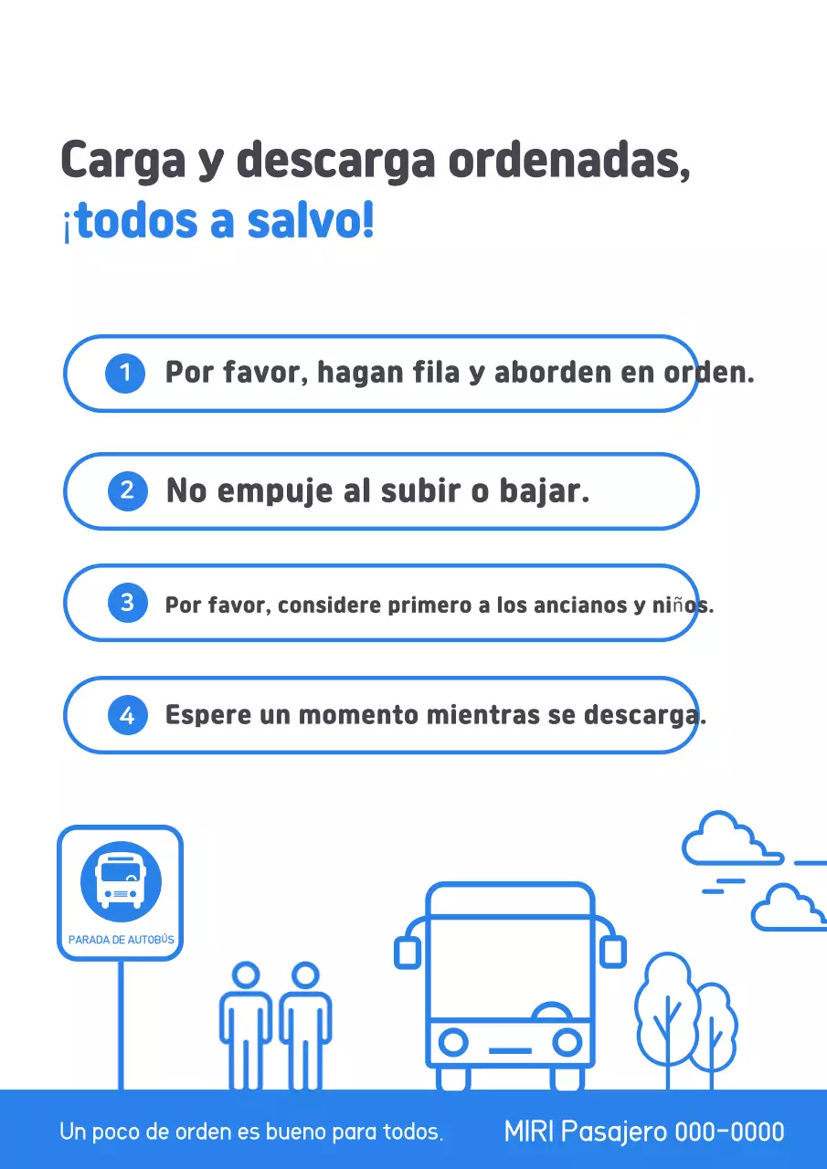 Pautas de seguridad sencillas de Blue