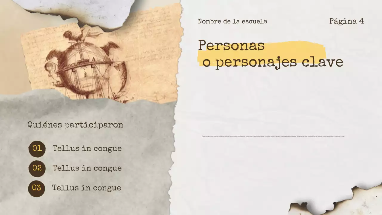 Anuncio de historia vintage beige