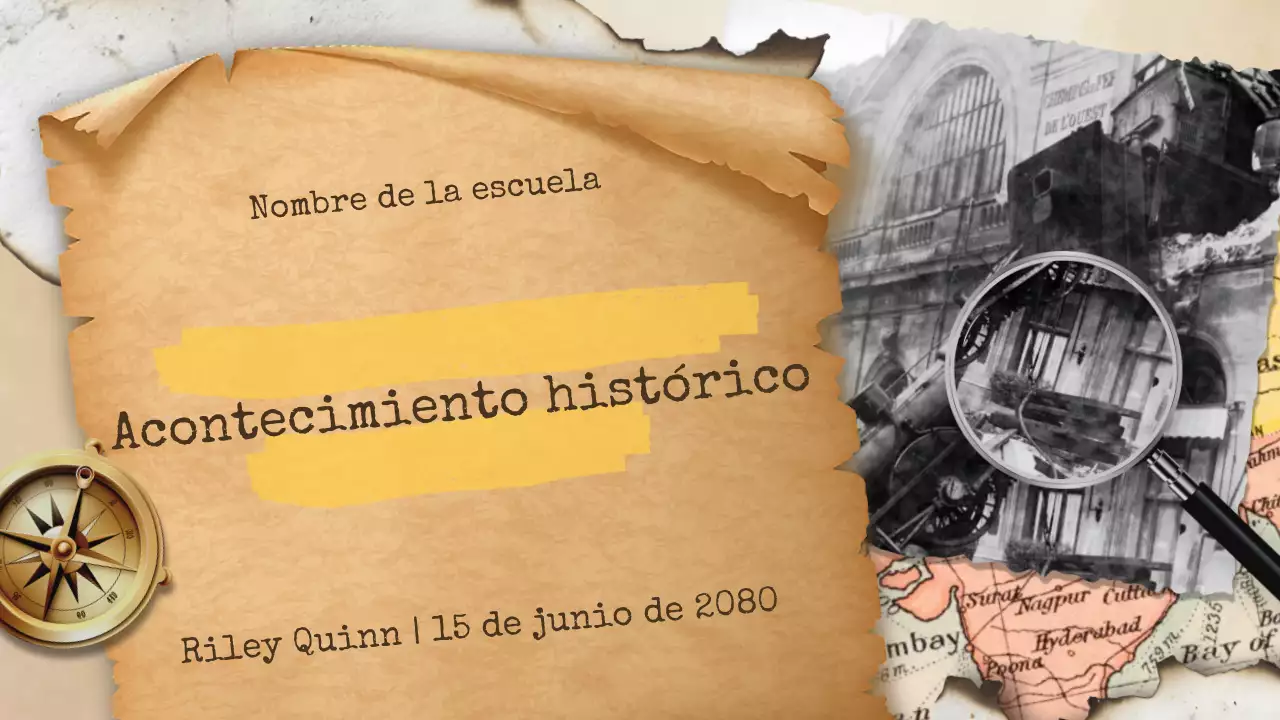 Anuncio de historia vintage beige