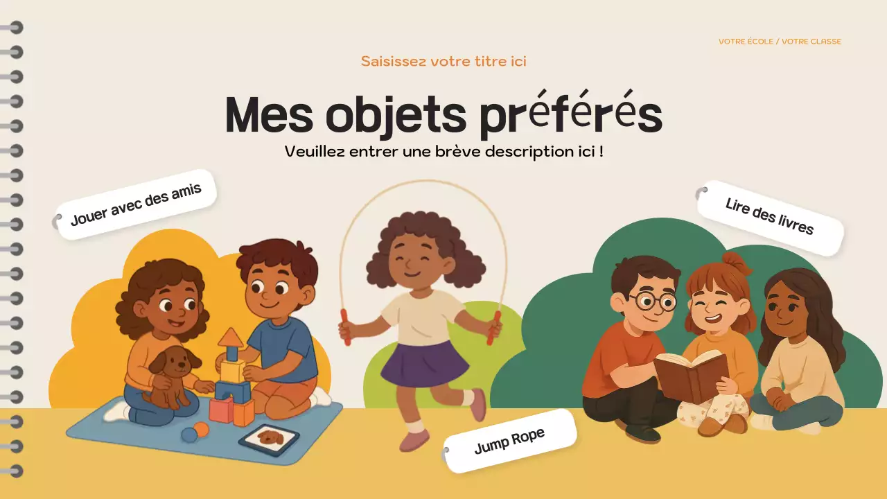 Présentation du livre d'histoires ludique violet