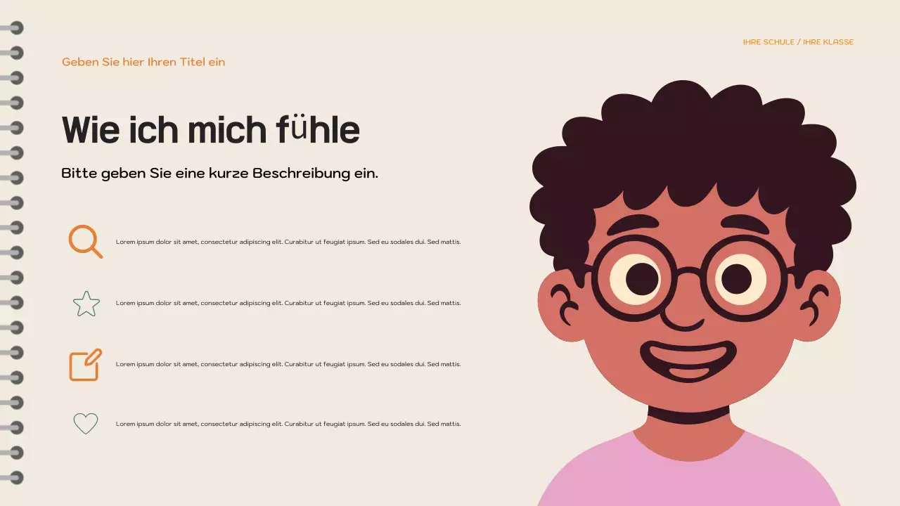 Lila verspieltes Märchenbuch Präsentation