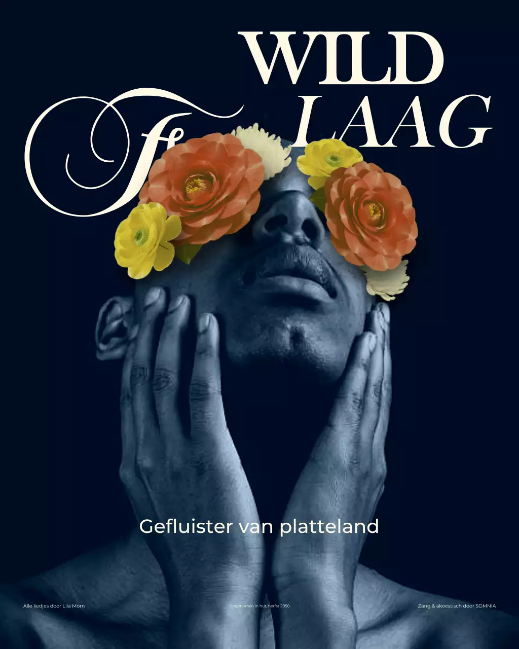 Marine artistieke muziekposter