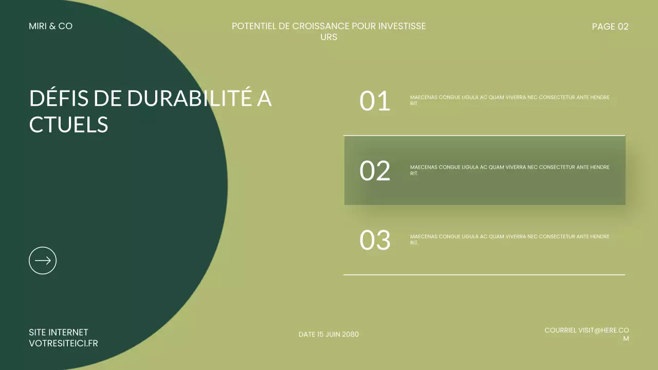 Présentation de l'investissement vert moderne