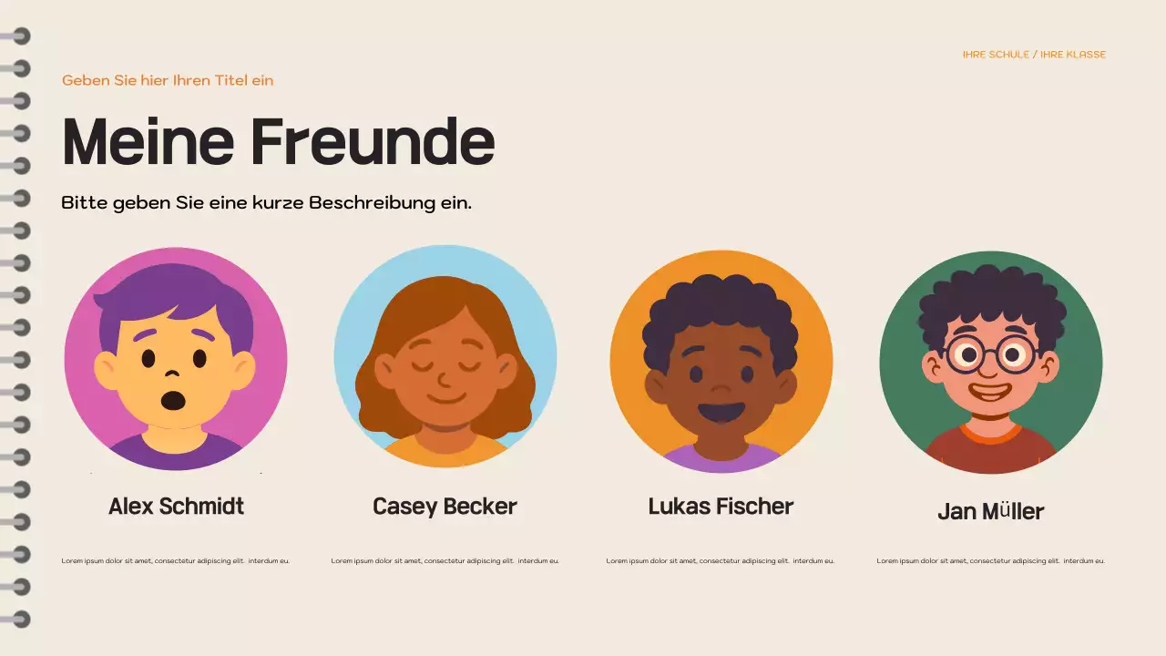 Lila verspieltes Märchenbuch Präsentation