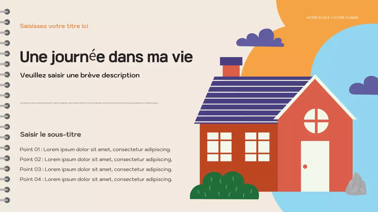 Présentation du livre d'histoires ludique violet