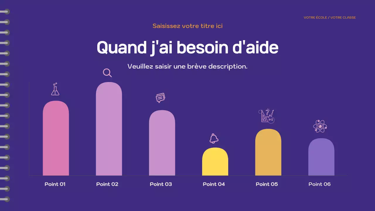 Présentation du livre d'histoires ludique violet