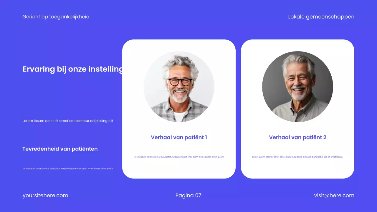 Blauwe moderne gezondheidszorgpromotie