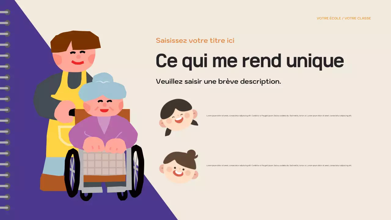 Présentation du livre d'histoires ludique violet