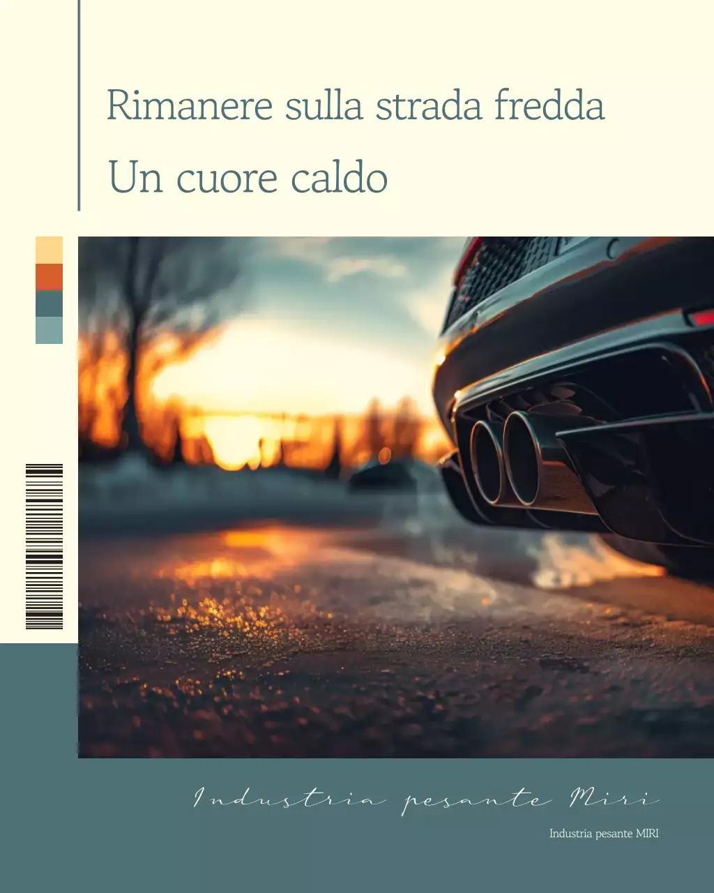 pubblicità di auto moderna grigia