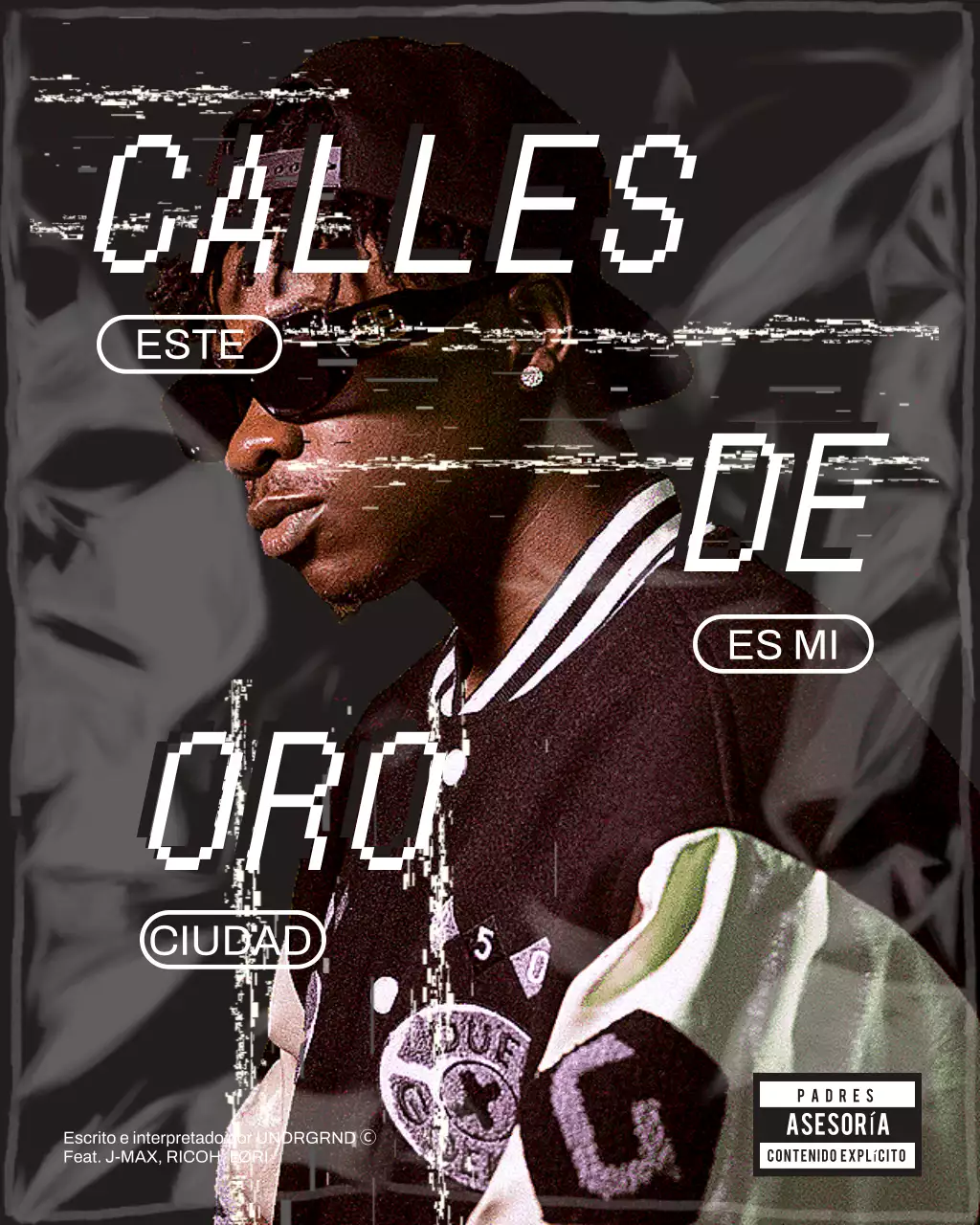 Publicación de Instagram para promocionar un álbum de hip hop rosa