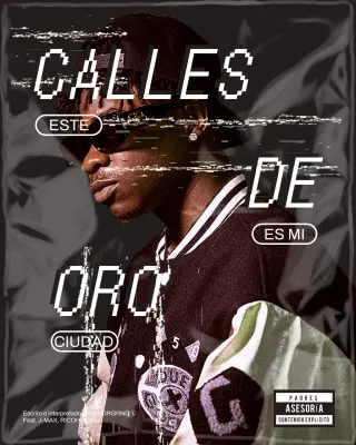 Publicación de Instagram para promocionar un álbum de hip hop rosa