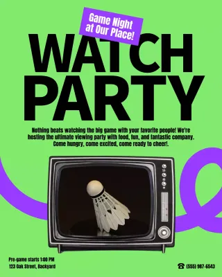 Green Retro Watch Invitation Instagram Post