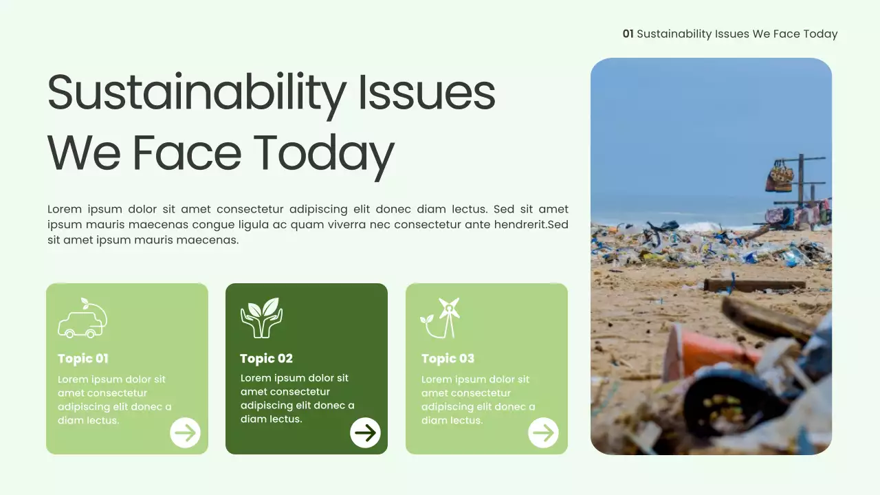 Green Modern Sustainable Energy Presentation