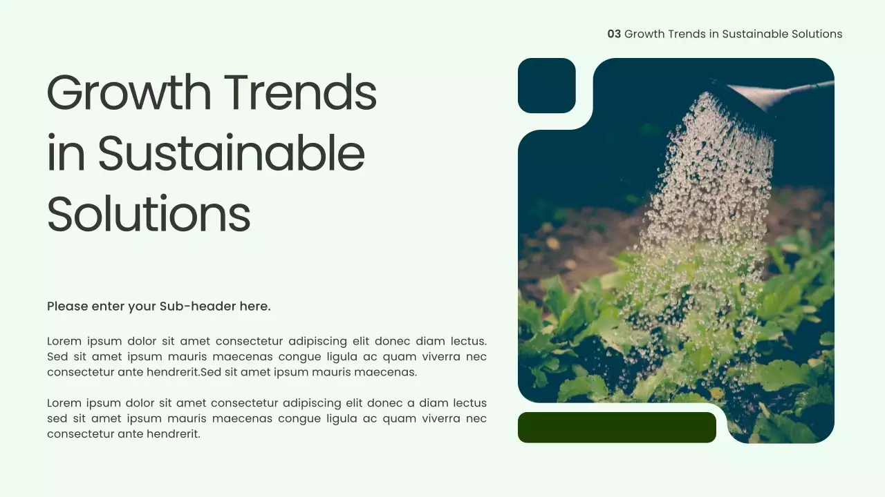 Green Modern Sustainable Energy Presentation