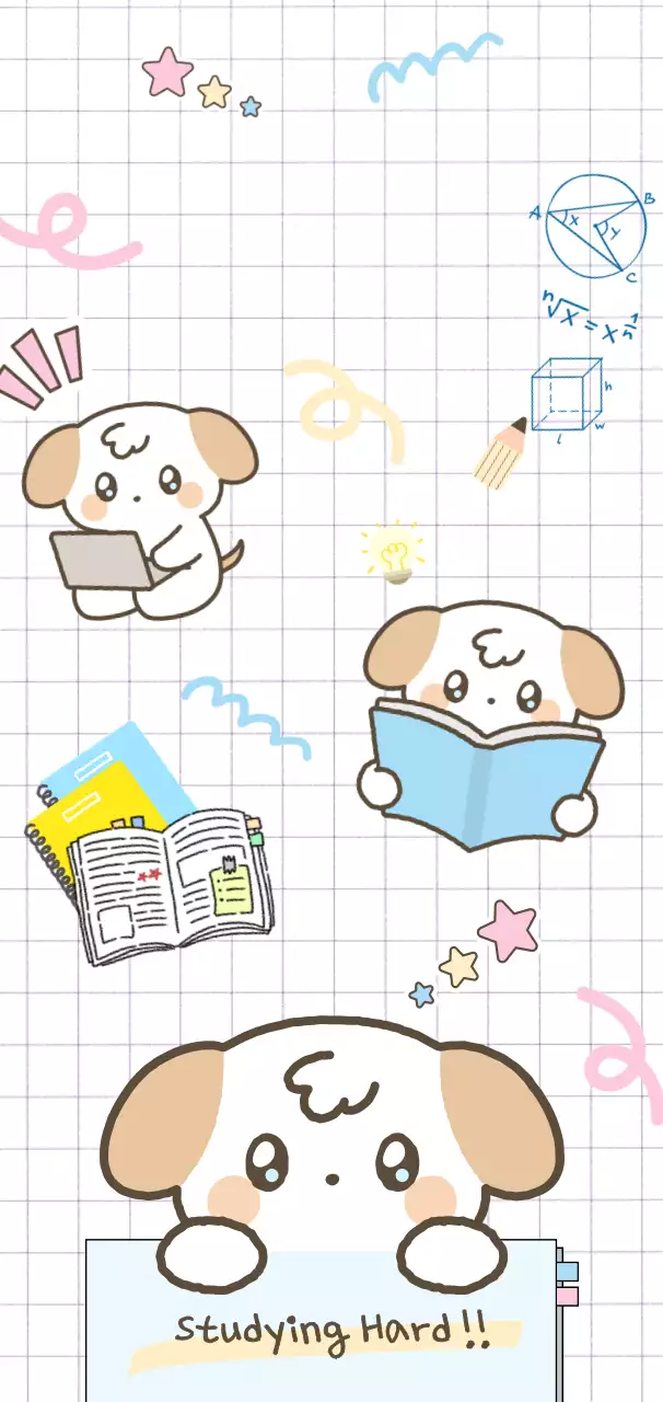 カラフル かわいい 勉強 ポスター