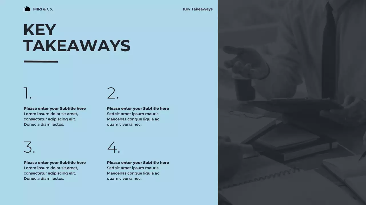 Blue Modern Market Report Presentation