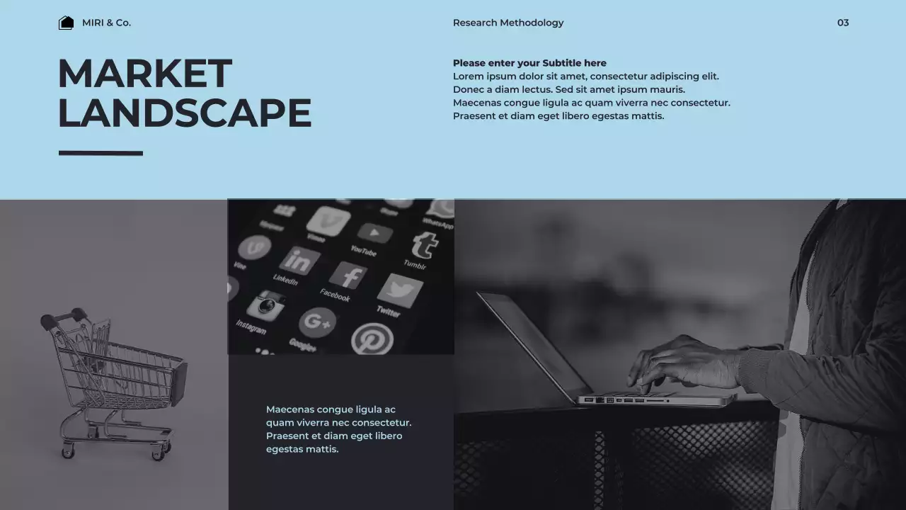 Blue Modern Market Report Presentation