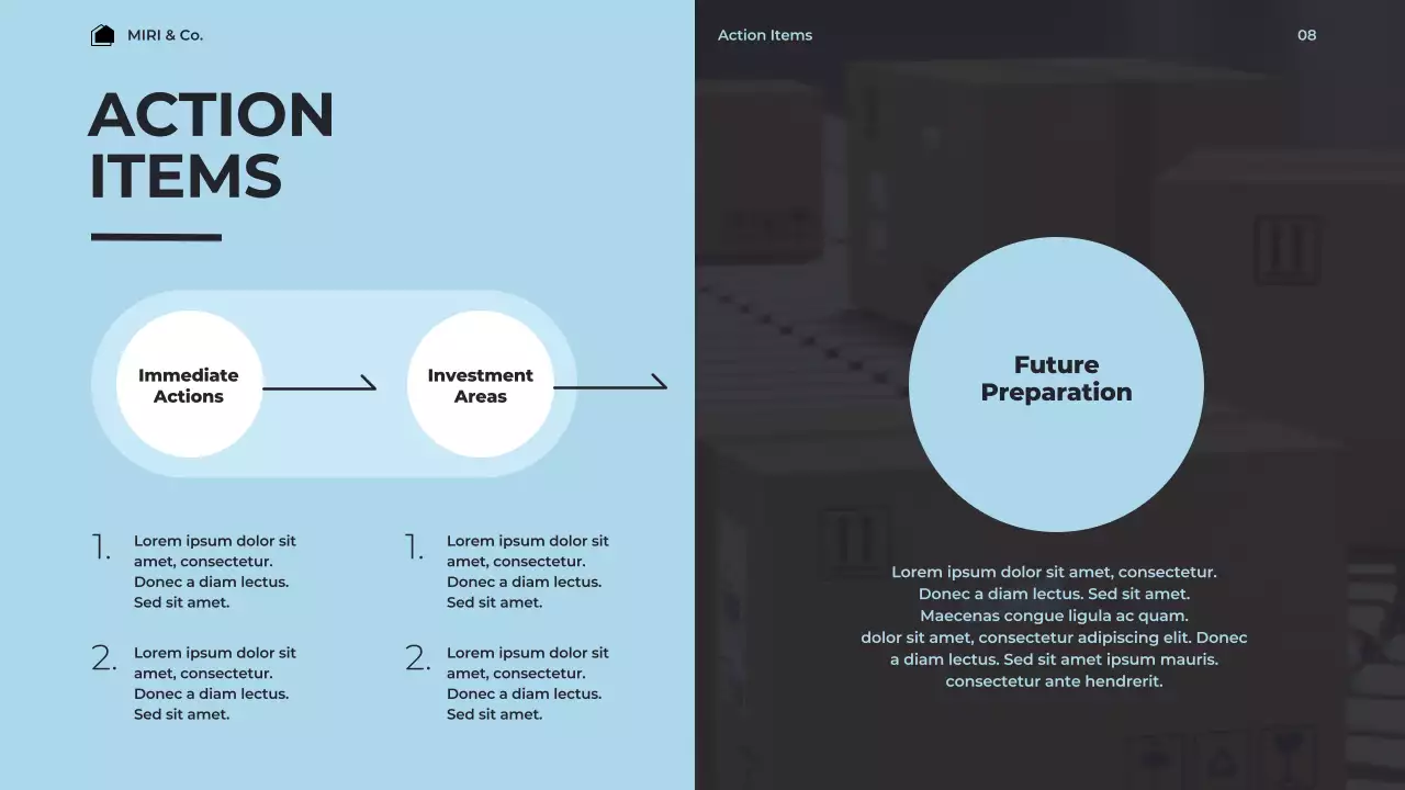 Blue Modern Market Report Presentation