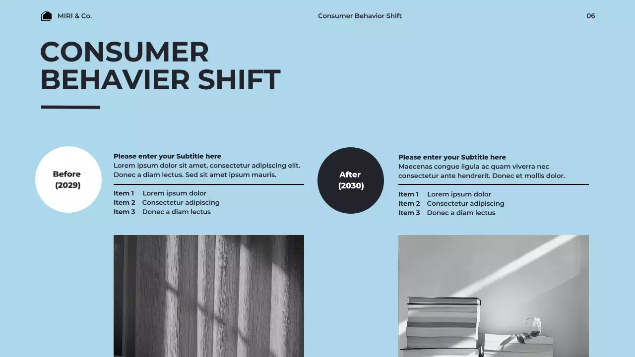 Blue Modern Market Report Presentation