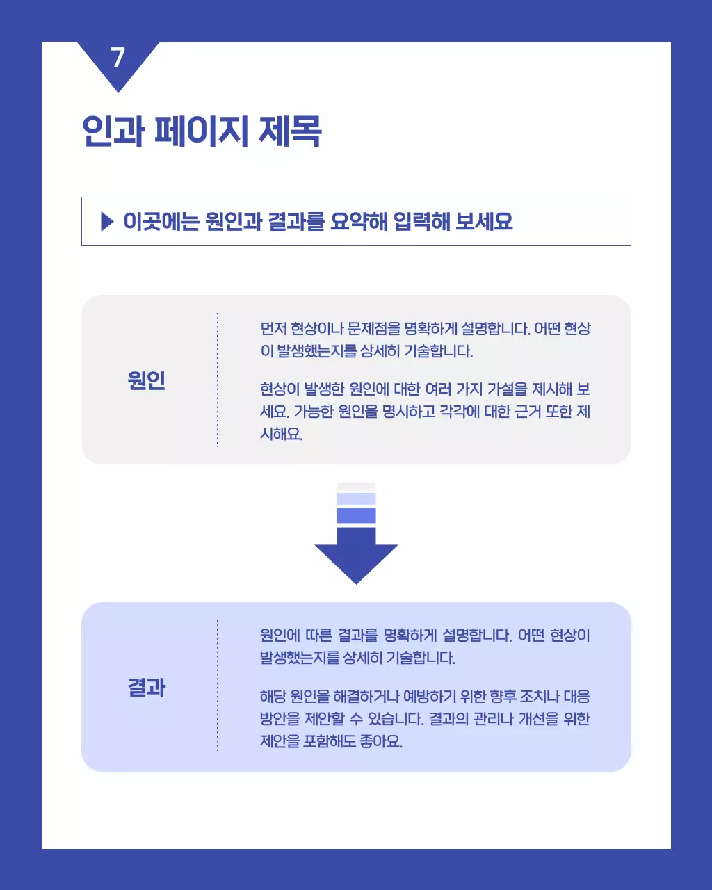 파랑과 흰색의 심플한 기업 성과 평가 보고서