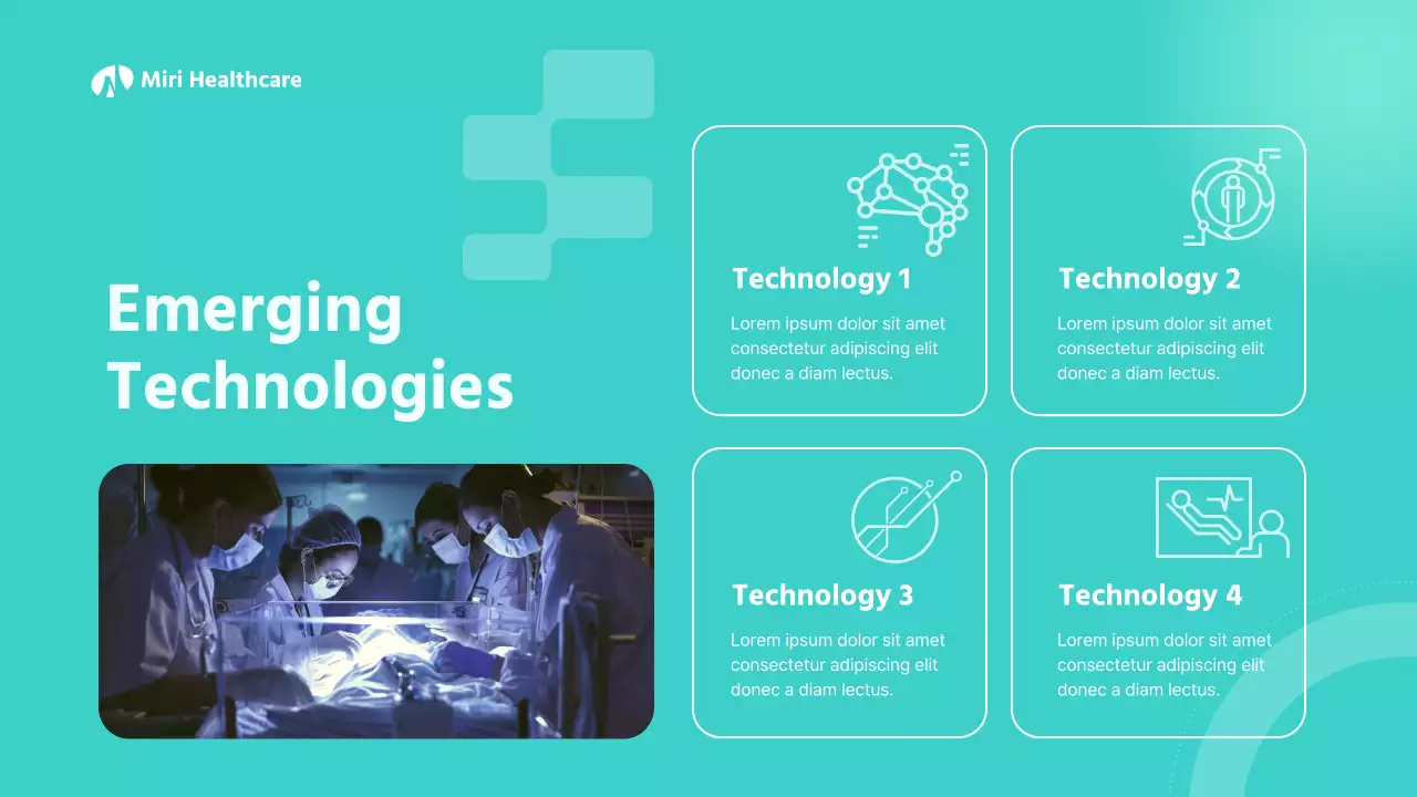 Teal Modern Healthcare Presentation