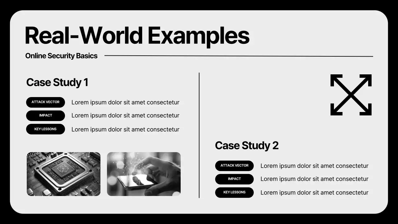 Presentasi Panduan Keamanan Modern Grey