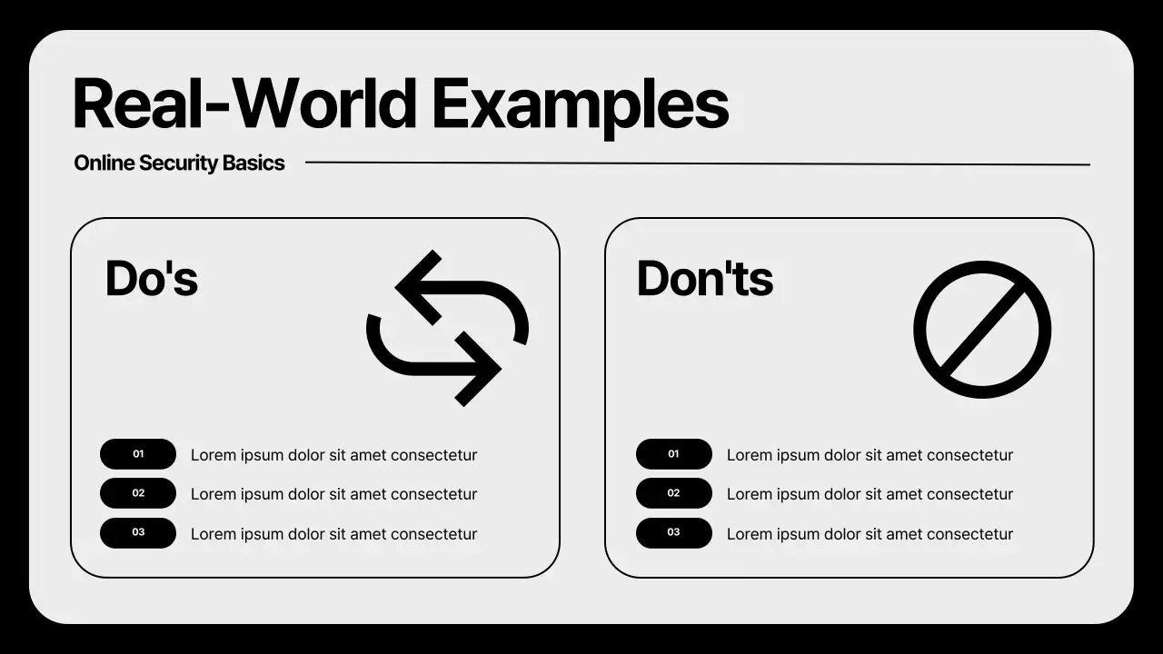 Presentasi Panduan Keamanan Modern Grey