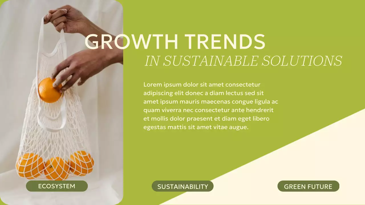 Green Modern Sustainability Announcement Presentation