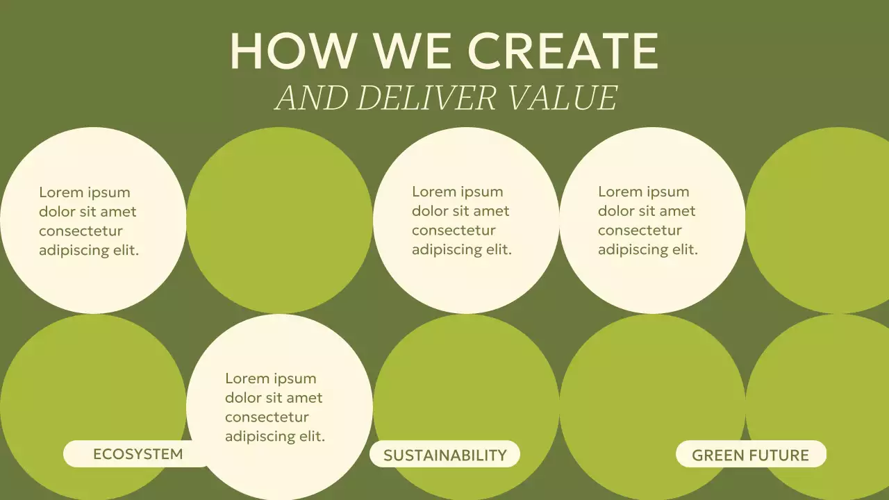 Green Modern Sustainability Announcement Presentation