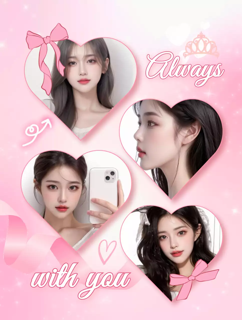 ピンク かわいい 写真 ポスター