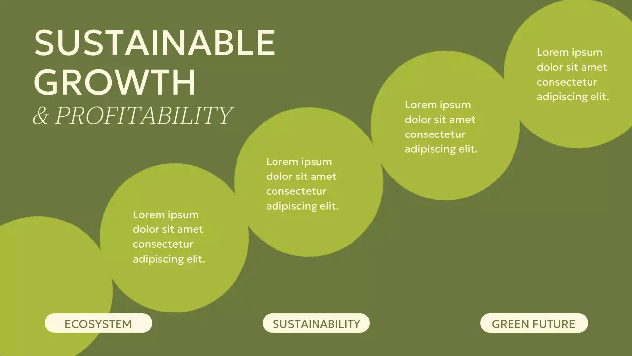 Green Modern Sustainability Announcement Presentation