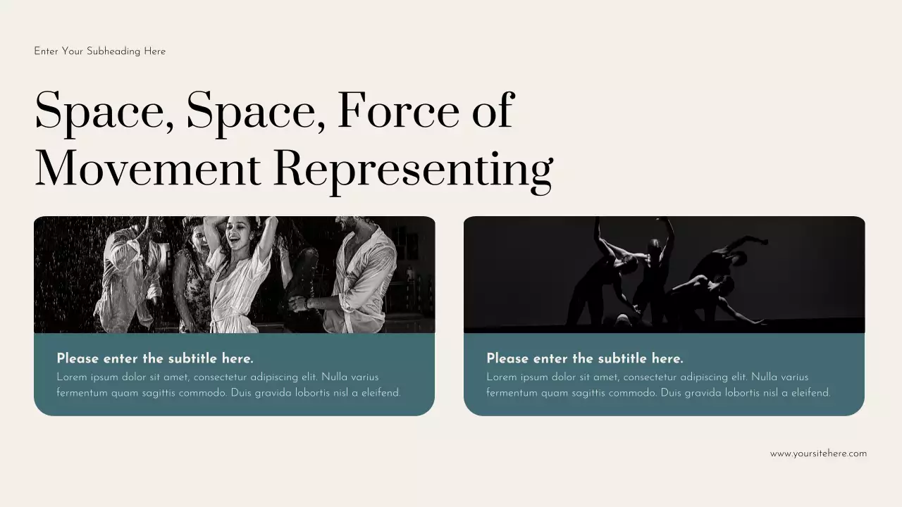 Blue Elegant Dance Narrative Lecture Presentation