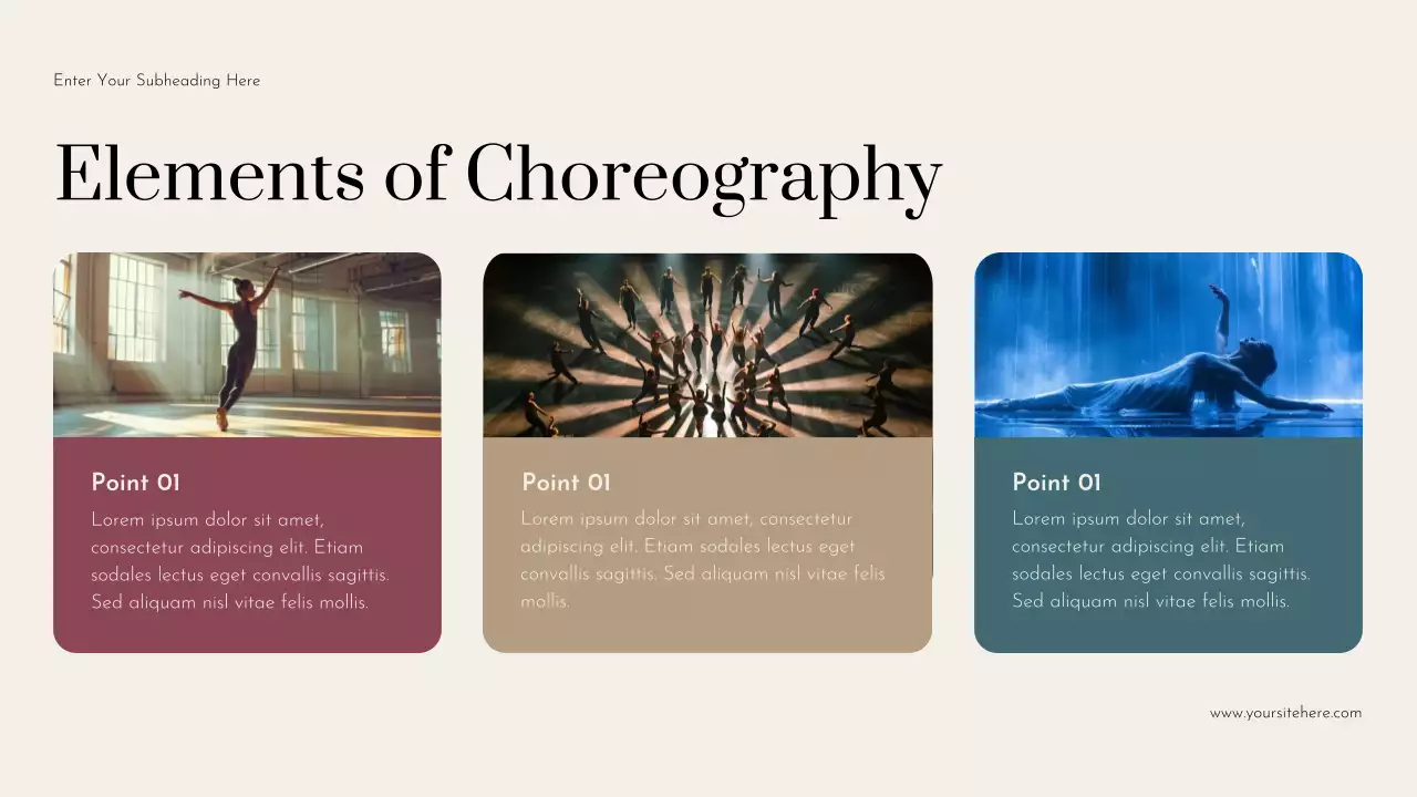 Blue Elegant Dance Narrative Lecture Presentation