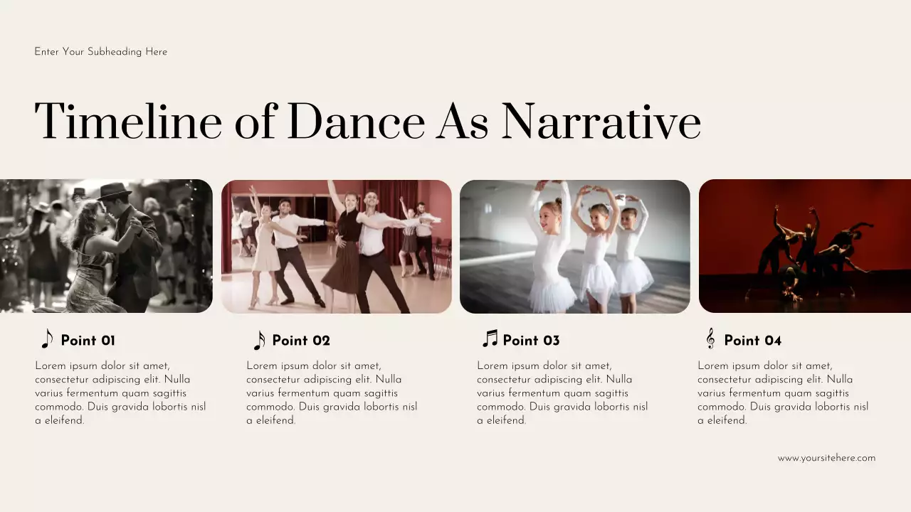 Blue Elegant Dance Narrative Lecture Presentation