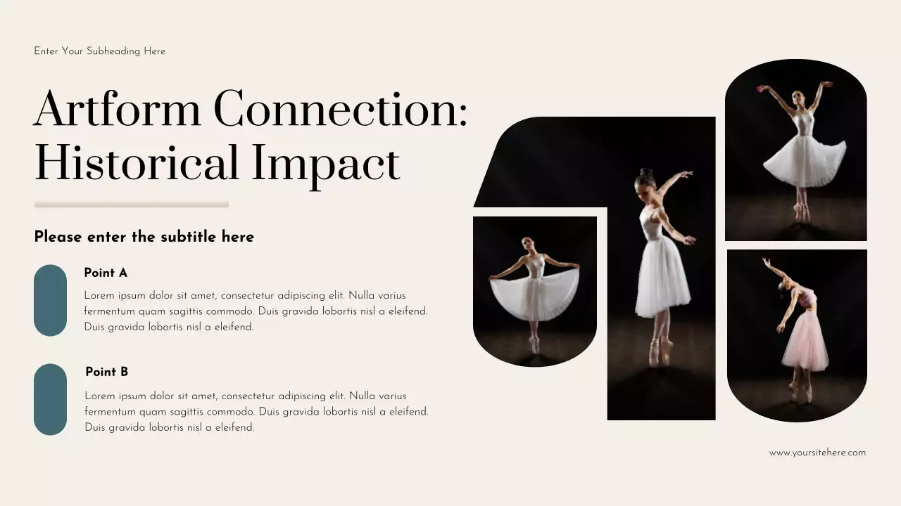 Blue Elegant Dance Narrative Lecture Presentation